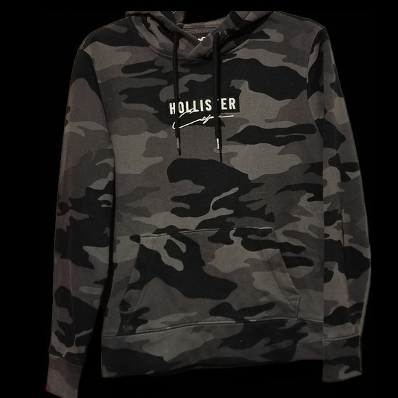 Hollister Other - Hollister Black and Gray Camouflage Sweatshirt